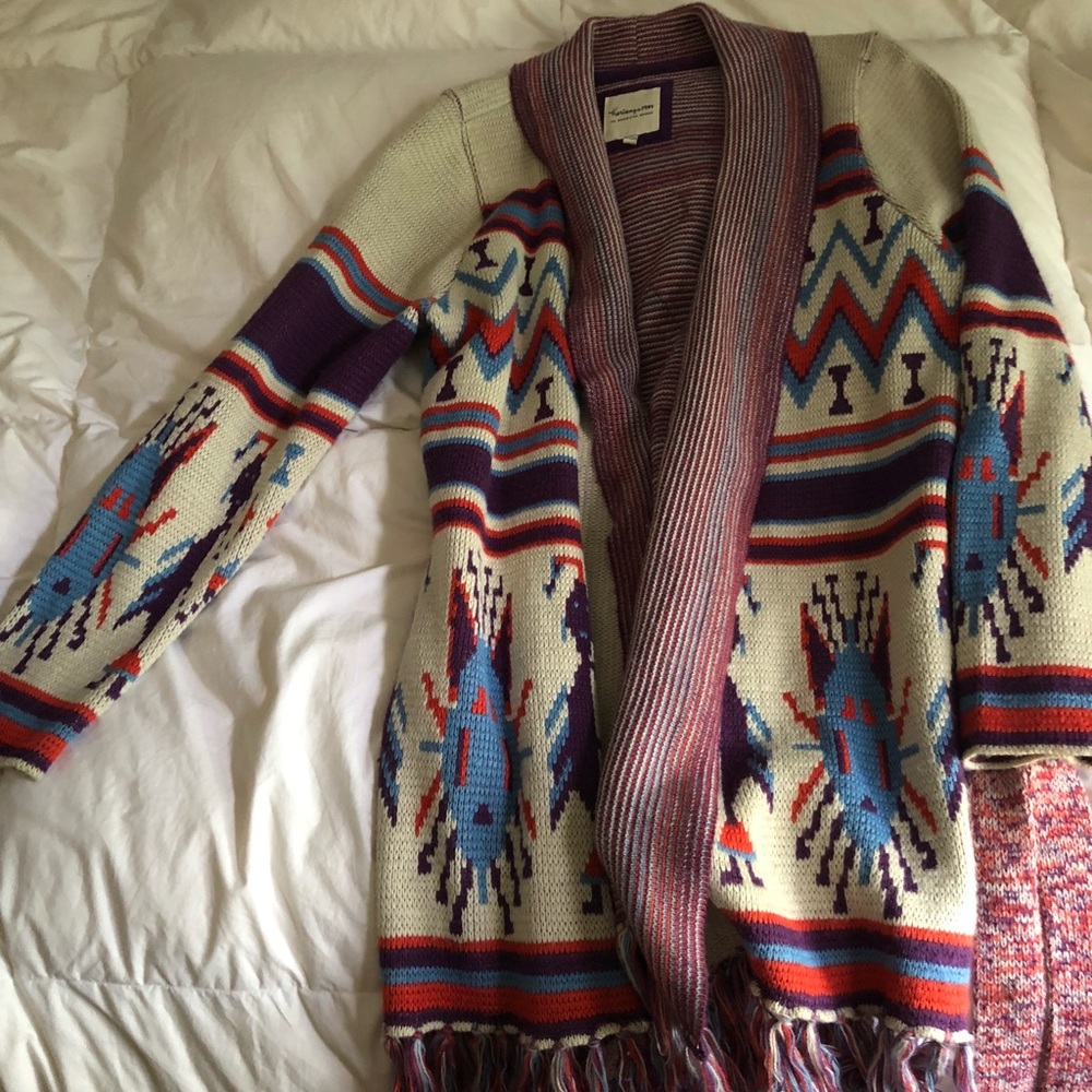 Long Aztec sweater